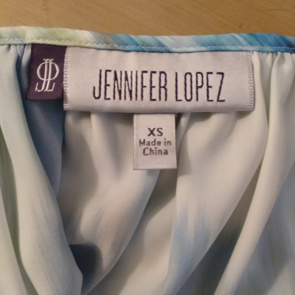 Jennifer Lopez MultiColor Oversized Balloon Sleeve Blouse, XS - Picture 4 of 6